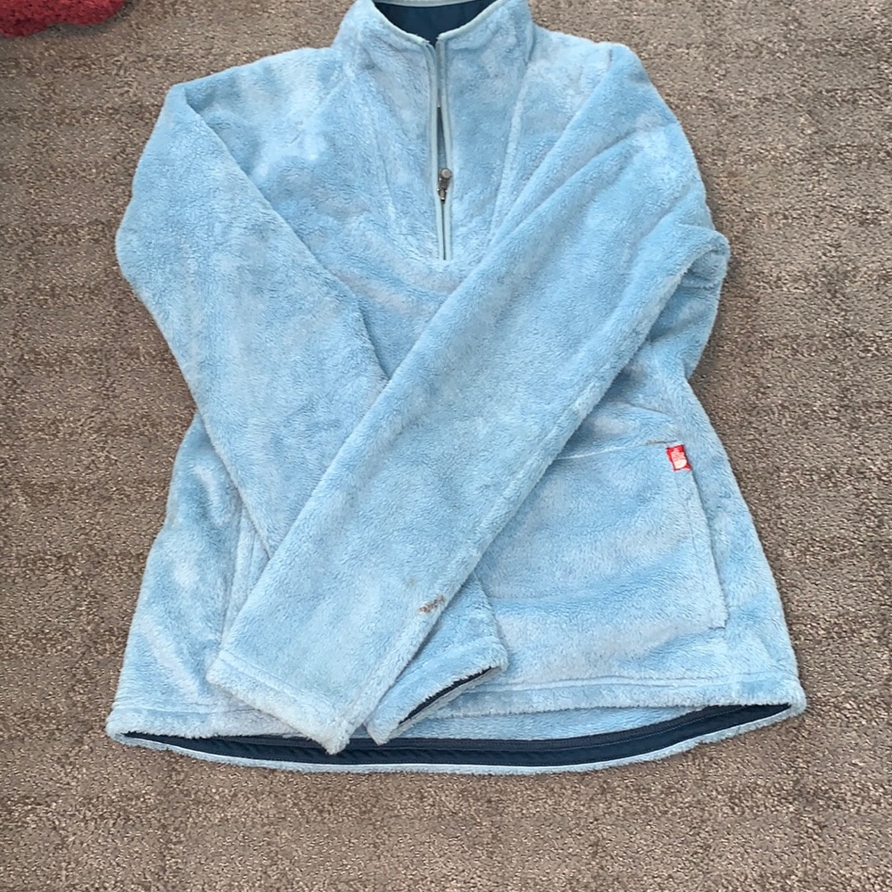 North Face fuzzy pullover